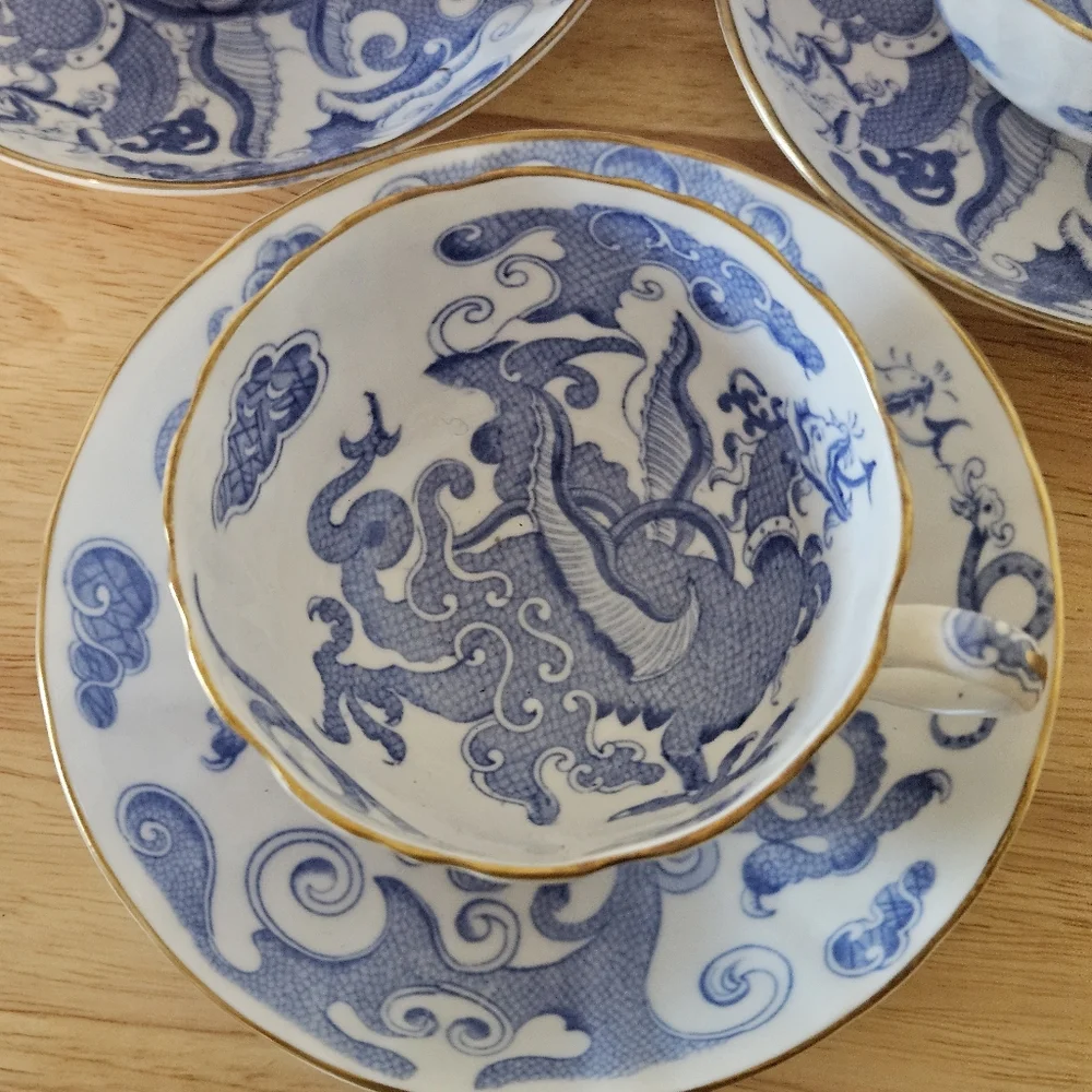 Vintage Porcelain Tea Cups and Saucers